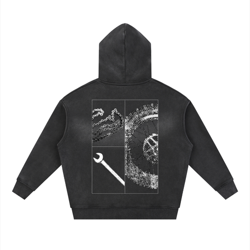 Chain Break customs Sunfade Zipper Hoodie